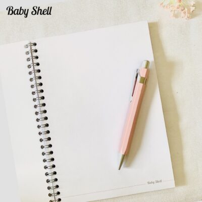 Carnet de notes Baby Shell