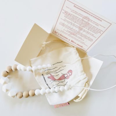 COLLIER D'ALLAITEMENT ET DE PORTAGE BABY SHELL - LONG BO.PINK